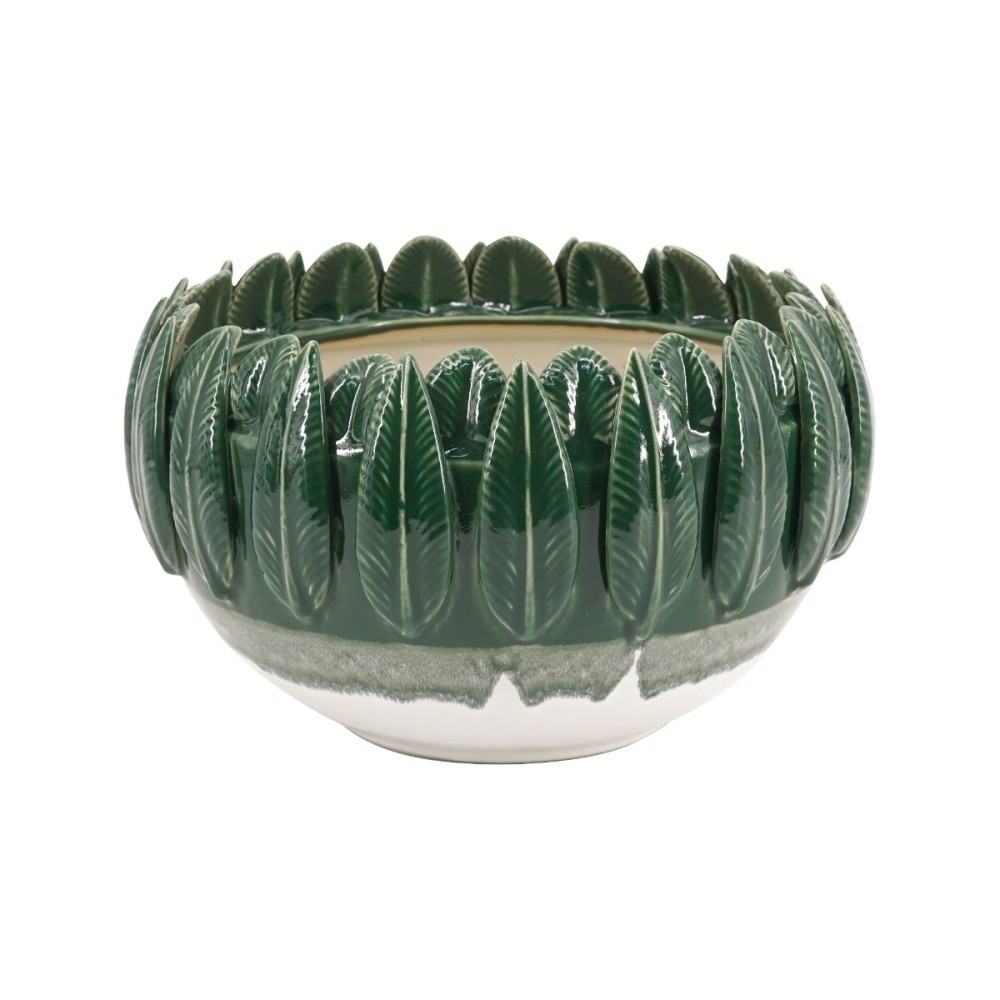 Artekko Glazed Πράσινο Κεραμικό Μπολ (27.5x27.5x18)cm