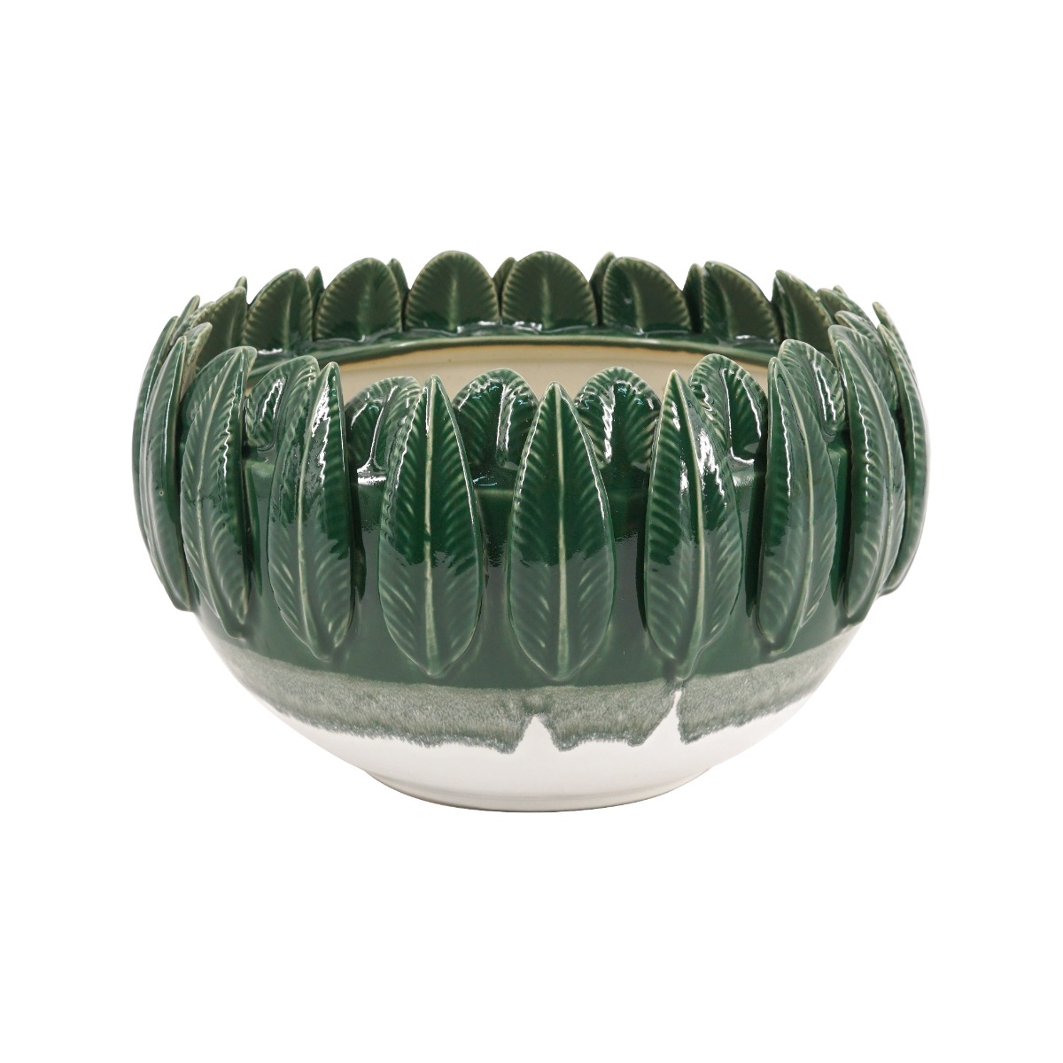 Artekko Glazed Πράσινο Κεραμικό Μπολ (27.5x27.5x18)cm