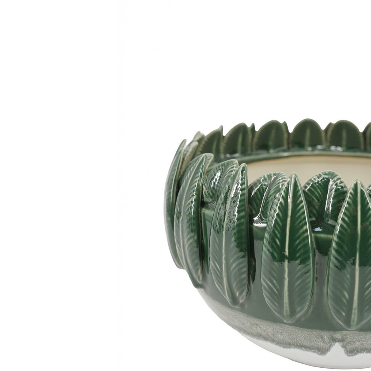 Artekko Glazed Πράσινο Κεραμικό Μπολ (27.5x27.5x18)cm