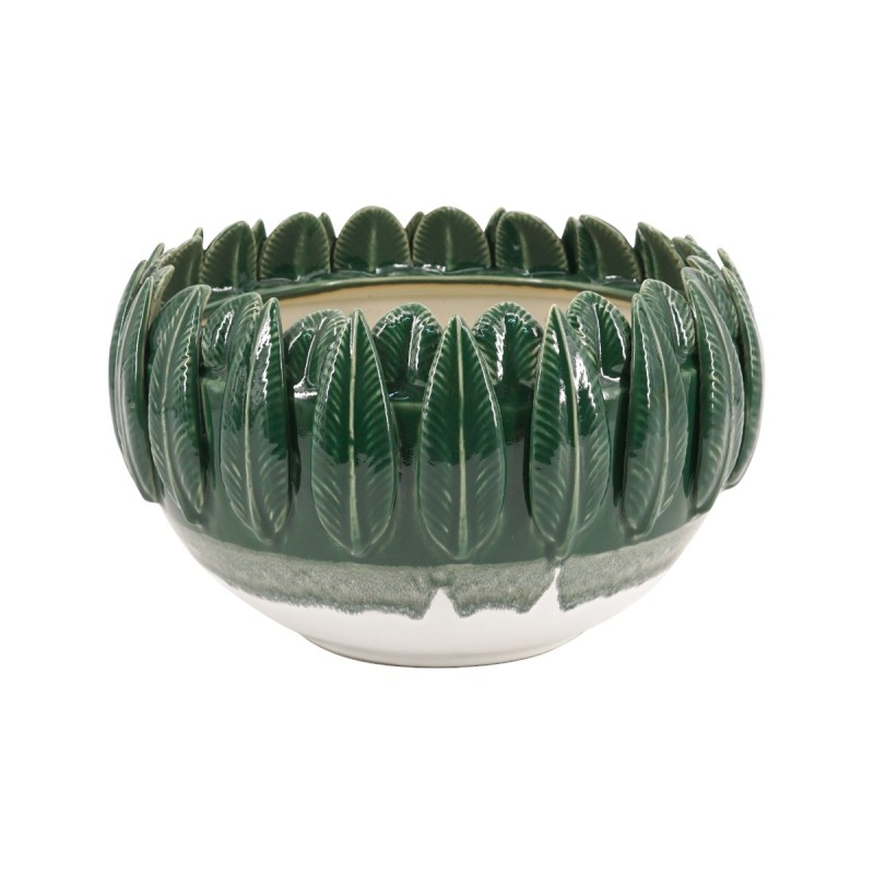 Artekko Glazed Πράσινο Κεραμικό Μπολ (27.5x27.5x18)cm