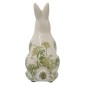 Artekko Aging Μπεζ Κεραμικός Διακοσμητικό Λαγός  με Πράσινες Λεπτομέρειες (13x10x20.5)cm