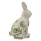 Artekko Aging Μπεζ Κεραμικός Διακοσμητικό Λαγός  με Πράσινες Λεπτομέρειες (13x10x20.5)cm