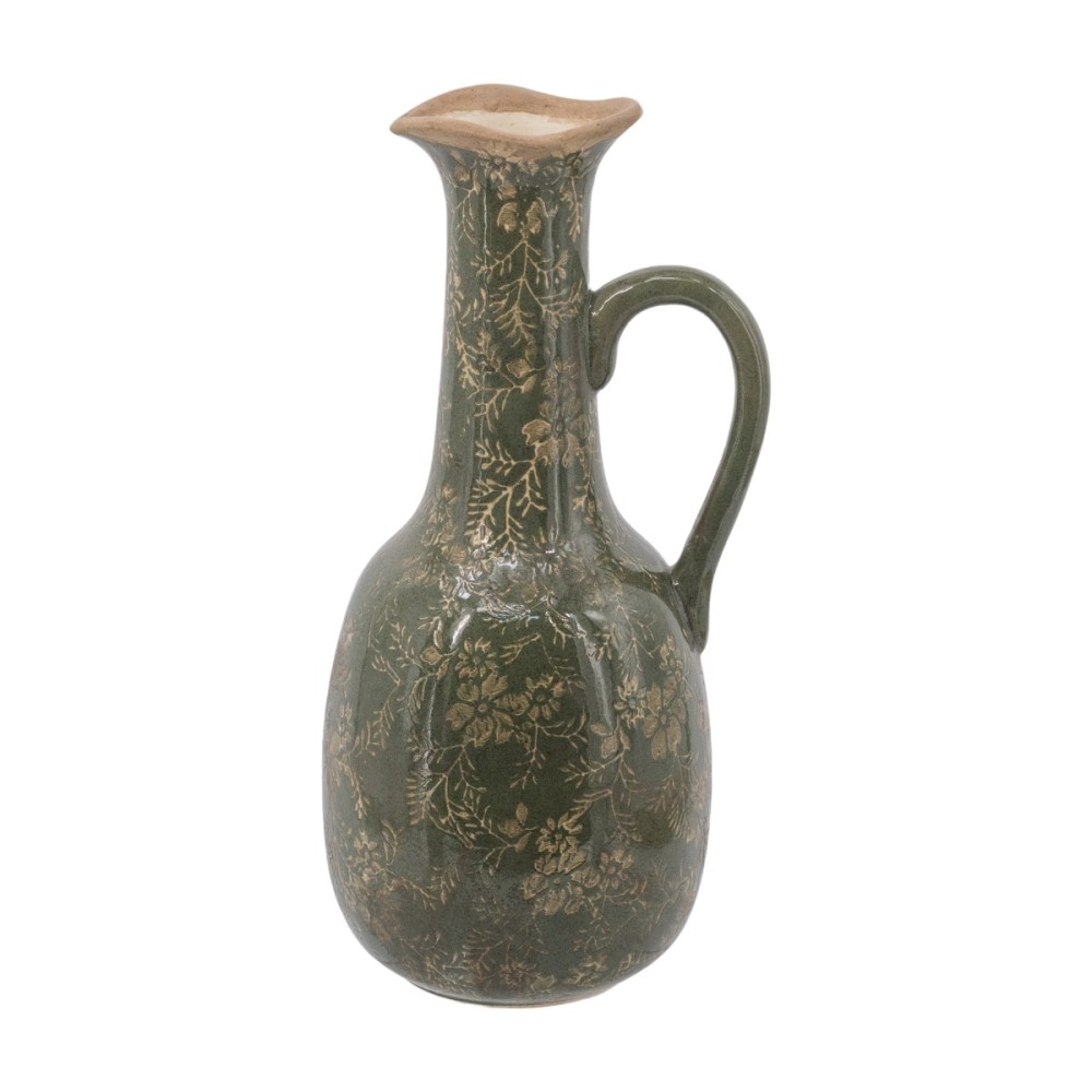 Artekko Aging Πράσινο Κεραμικό Βάζο (18x15.5x36)cm