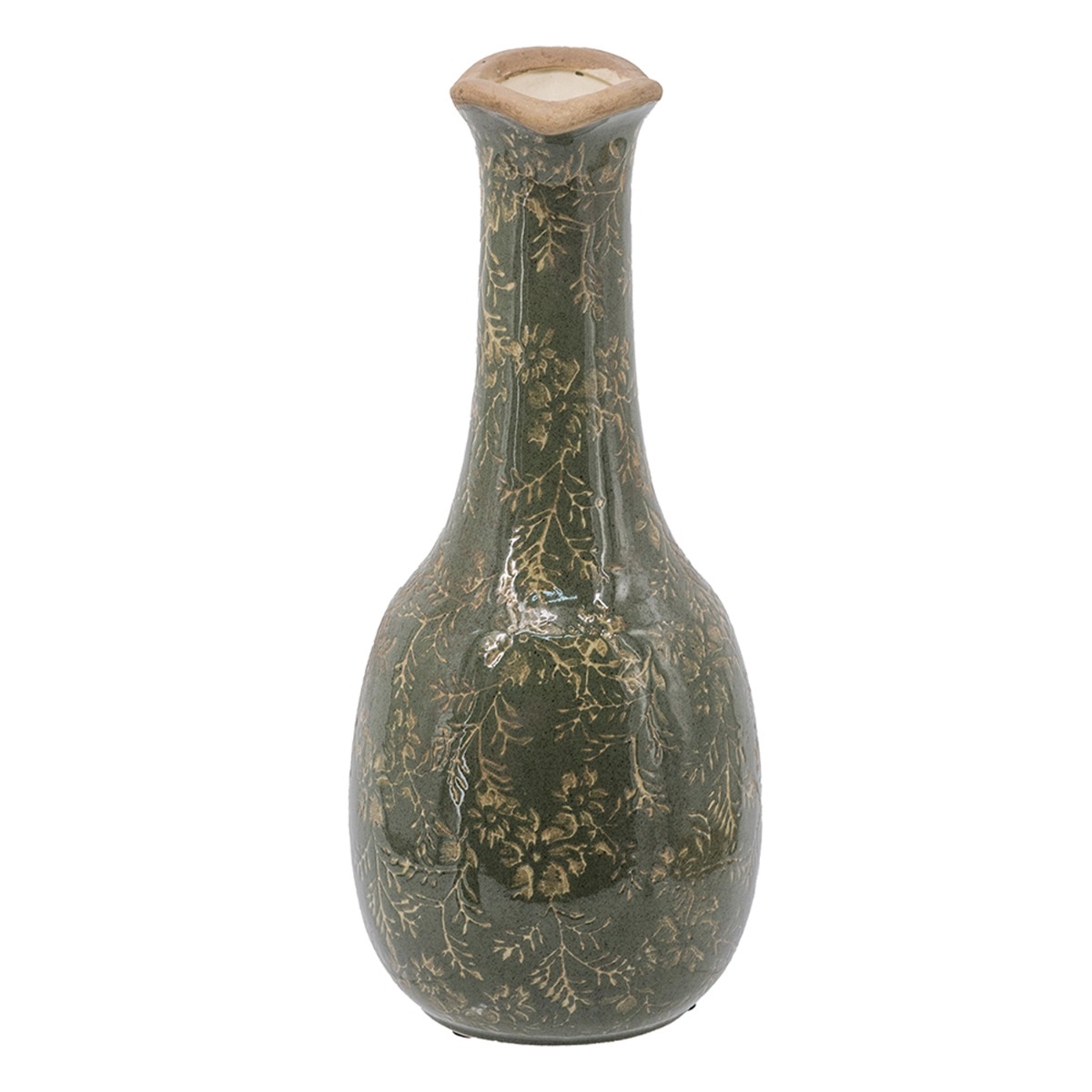 Artekko Aging Πράσινο Κεραμικό Βάζο (18x15.5x36)cm