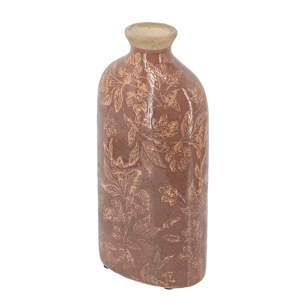 Artekko Aging Κόκκινο Κεραμικό Βάζο (12x7.5x26)cm