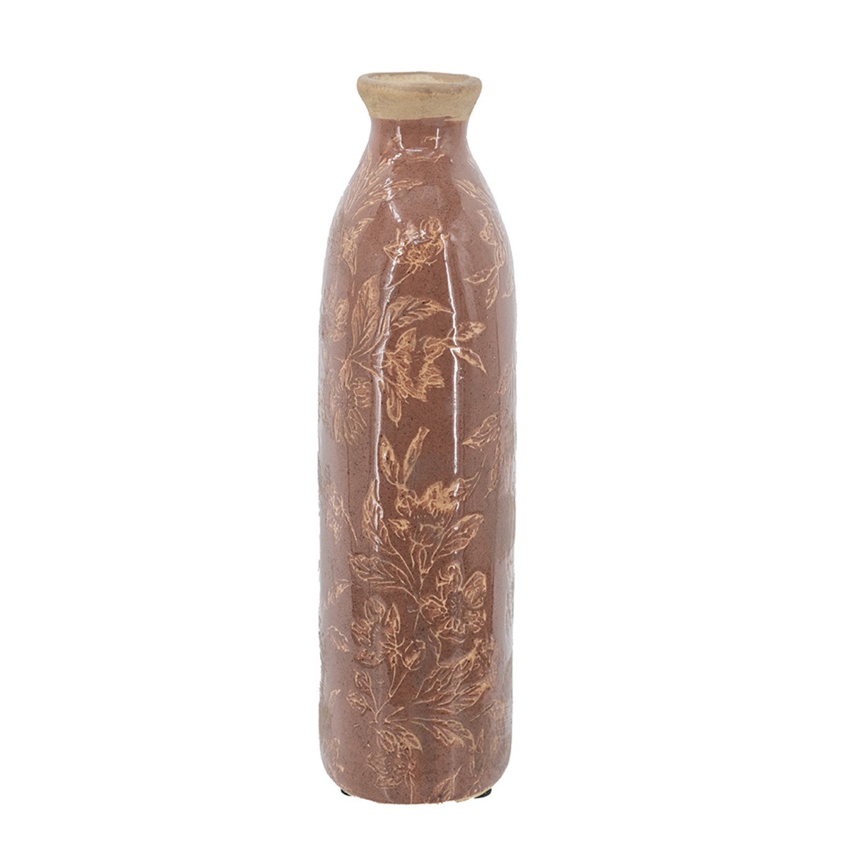 Artekko Aging Κόκκινο Κεραμικό Βάζο (12x7.5x26)cm