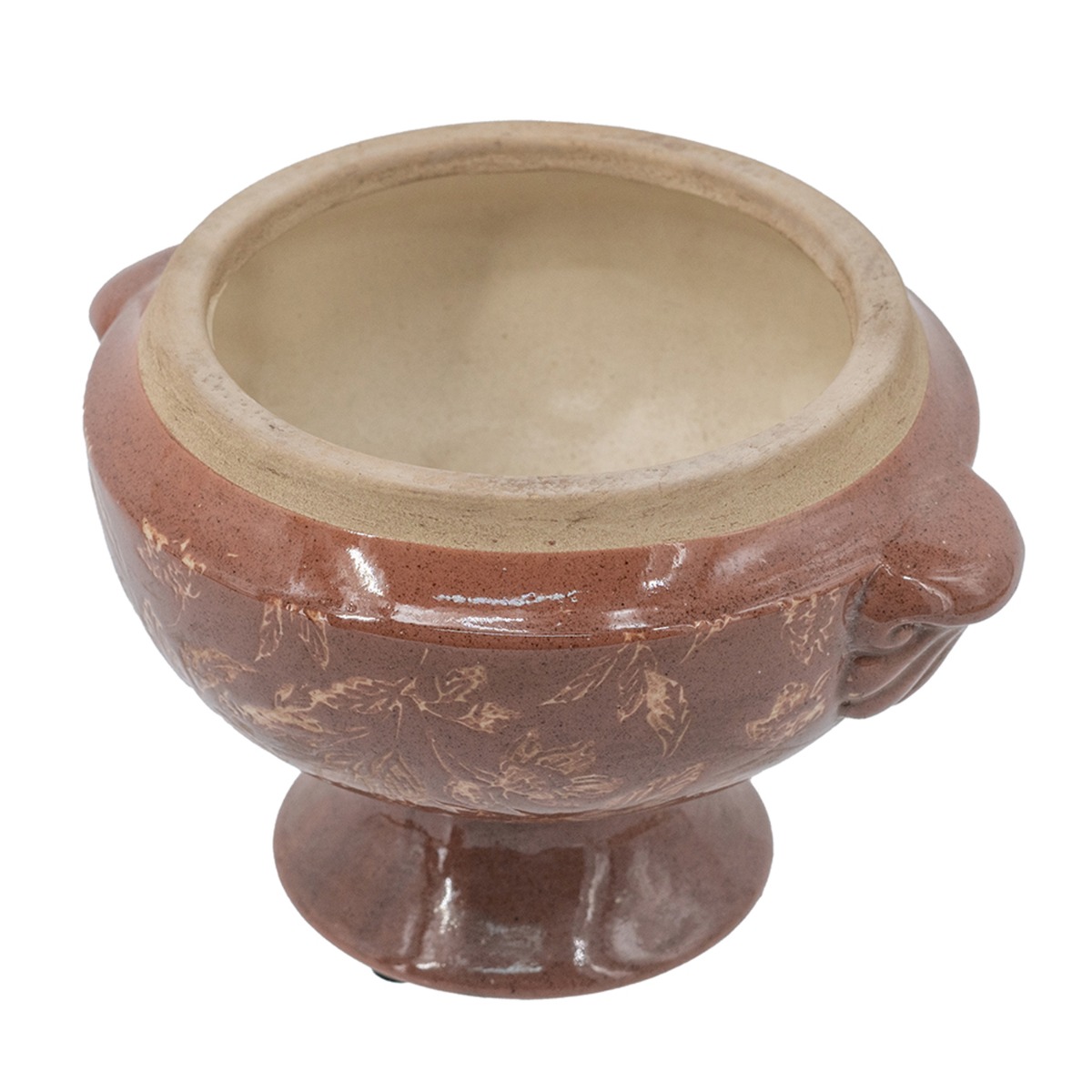 Artekko Aging Κόκκινο Κεραμικό Κασπώ (20x17x13)cm