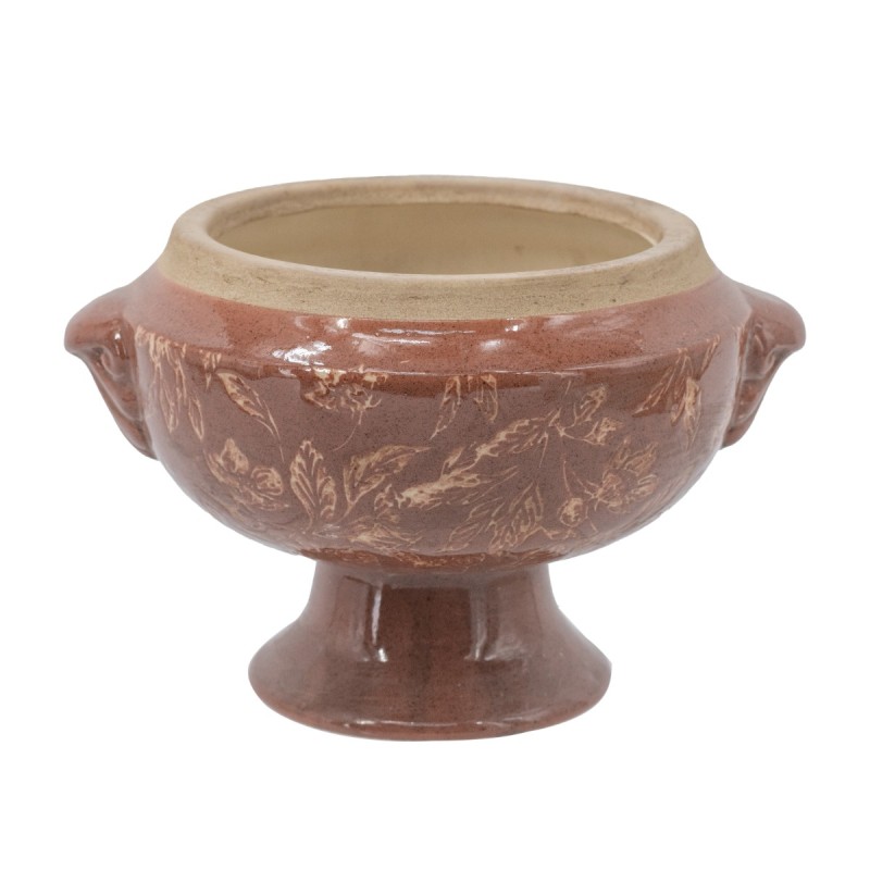 Artekko Aging Κόκκινο Κεραμικό Κασπώ (20x17x13)cm