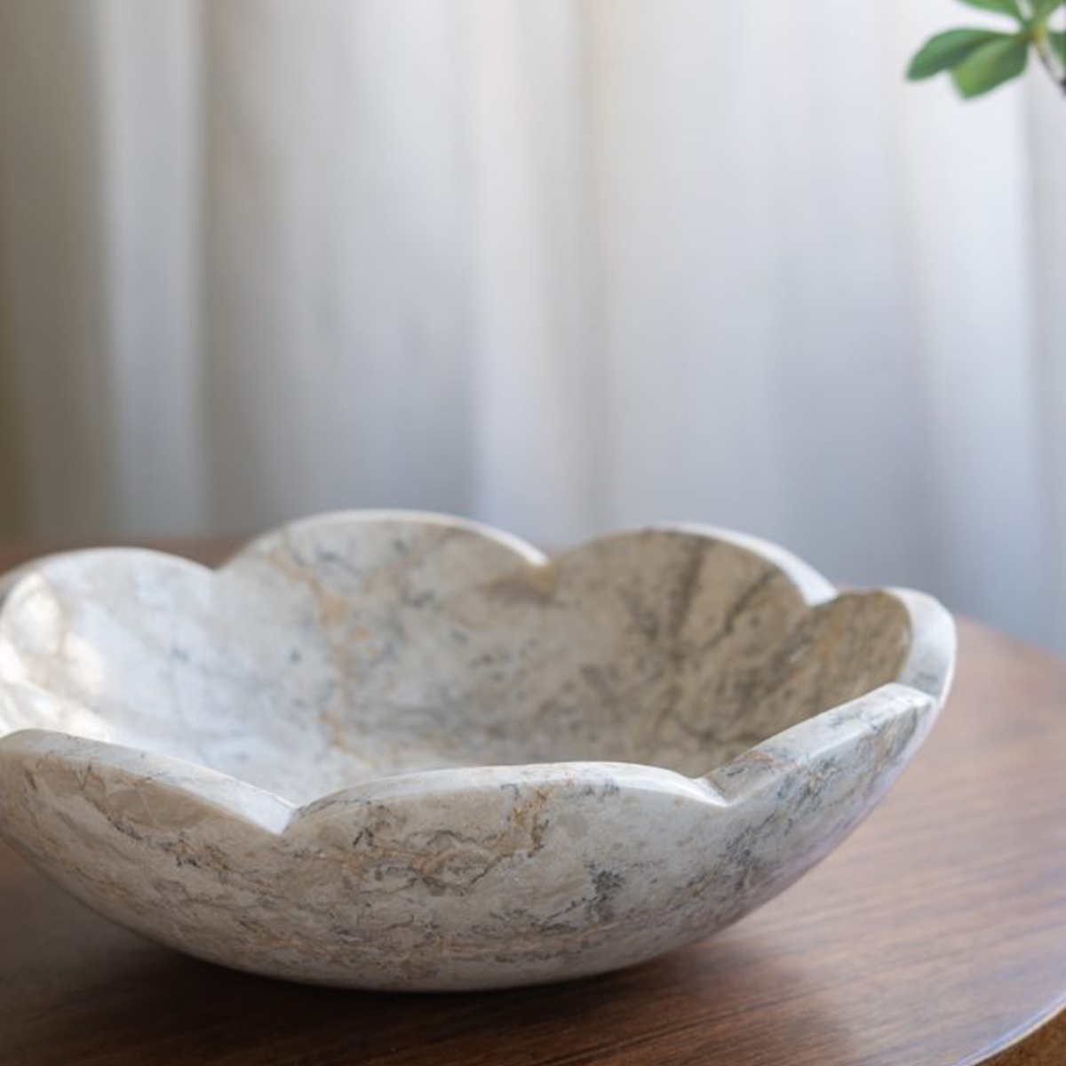 Artekko Marble Μπεζ Μαρμάρινο Μπολ (25x25x7.5)cm