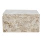 Artekko Marble Μπεζ Μαρμάρινη Κοσμηματοθήκη (20x15x7)cm