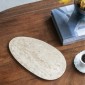 Artekko Marble Μπεζ Μαρμάρινη Πιατέλα (30x17x1)cm