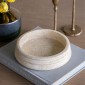 Artekko Marble Μπεζ Μαρμάρινο Μπολ (22x22x5)cm