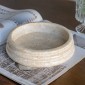 Artekko Marble Μπεζ Μαρμάρινο Μπολ (22x22x5)cm