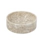 Artekko Marble Μπεζ Μαρμάρινο Μπολ (24x24x11)cm