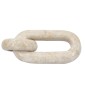 Artekko Marble Μπεζ Μαρμάρινη Διακοσμητική Αλυσίδα (16.5x8x3)cm