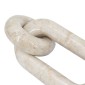 Artekko Marble Μπεζ Μαρμάρινη Διακοσμητική Αλυσίδα (16.5x8x3)cm