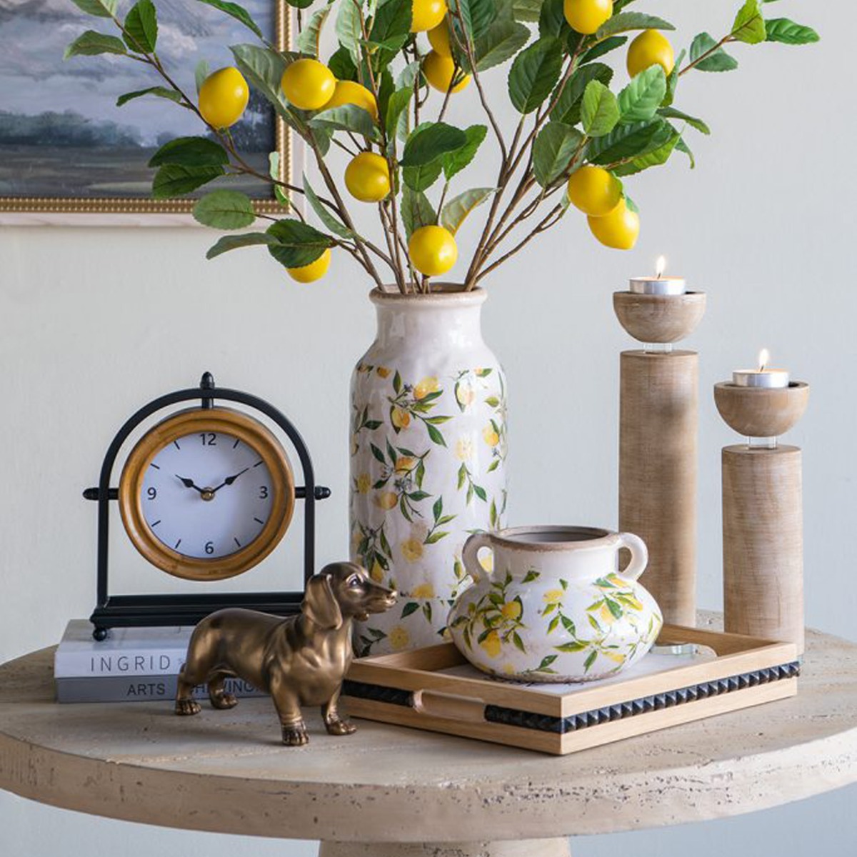 Artekko Animal Μπρονζέ Επιτραπέζιος Διακοσμητικός Σκύλος από Ρητίνη (29x8.5x16.8)cm