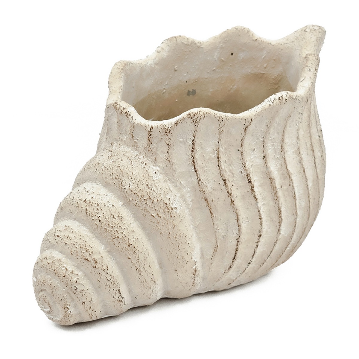 Artekko Cement Μπεζ Τσιμεντένιο Διακοσμητικό Δοχείο Κασπώ (29.5x18x18)cm