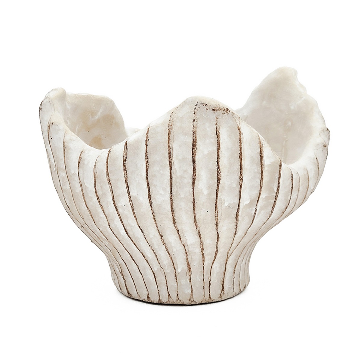 Artekko Cement Μπεζ Τσιμεντένιο Διακοσμητικό Δοχείο Κασπώ (19x18.5x14)cm