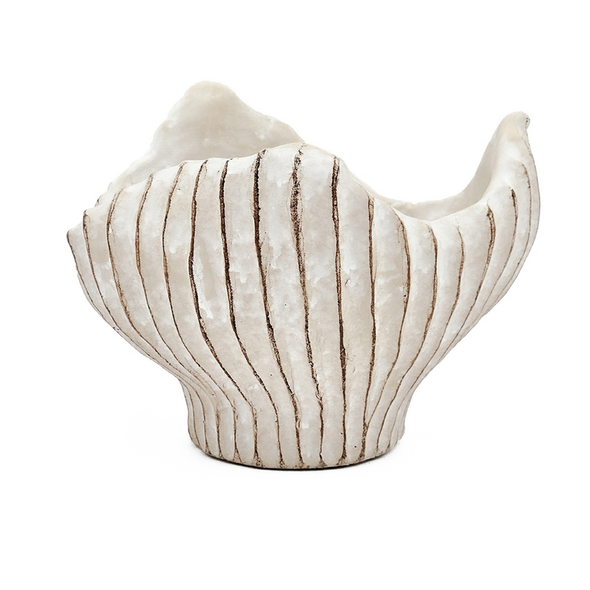 Artekko Cement Μπεζ Τσιμεντένιο Διακοσμητικό Δοχείο Κασπώ (19x18.5x14)cm