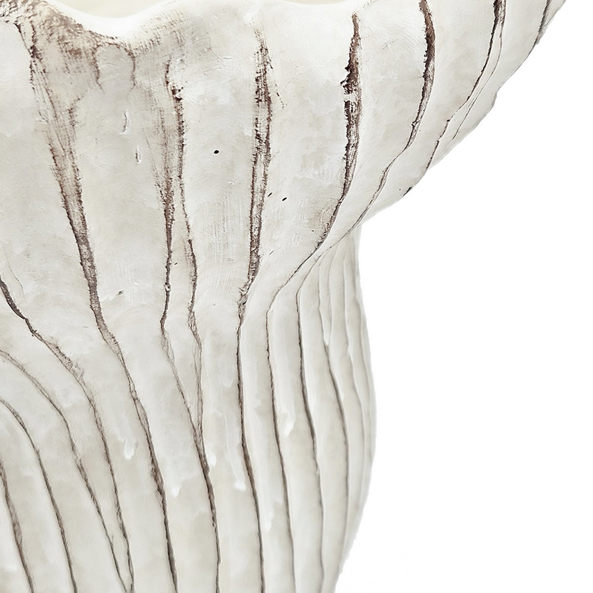 Artekko Cement Μπεζ Τσιμεντένιο Διακοσμητικό Δοχείο Κασπώ (23.5x22.5x22)cm