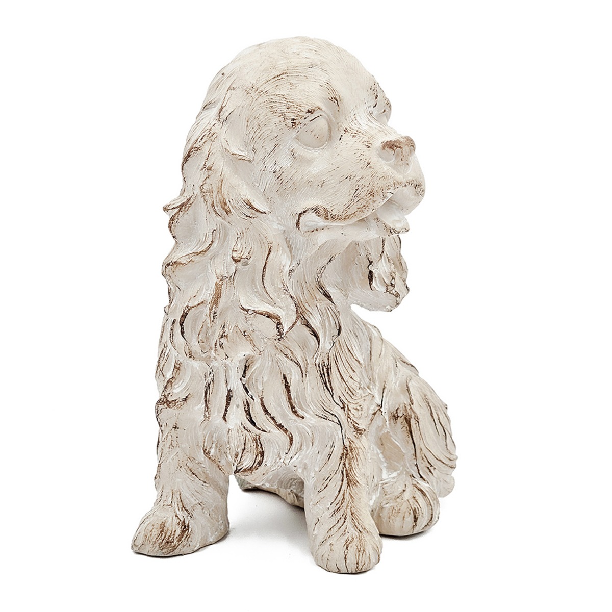 Artekko Cement Μπεζ Τσιμεντένιο Διακοσμητικό Σκυλάκι (19x14x22)cm