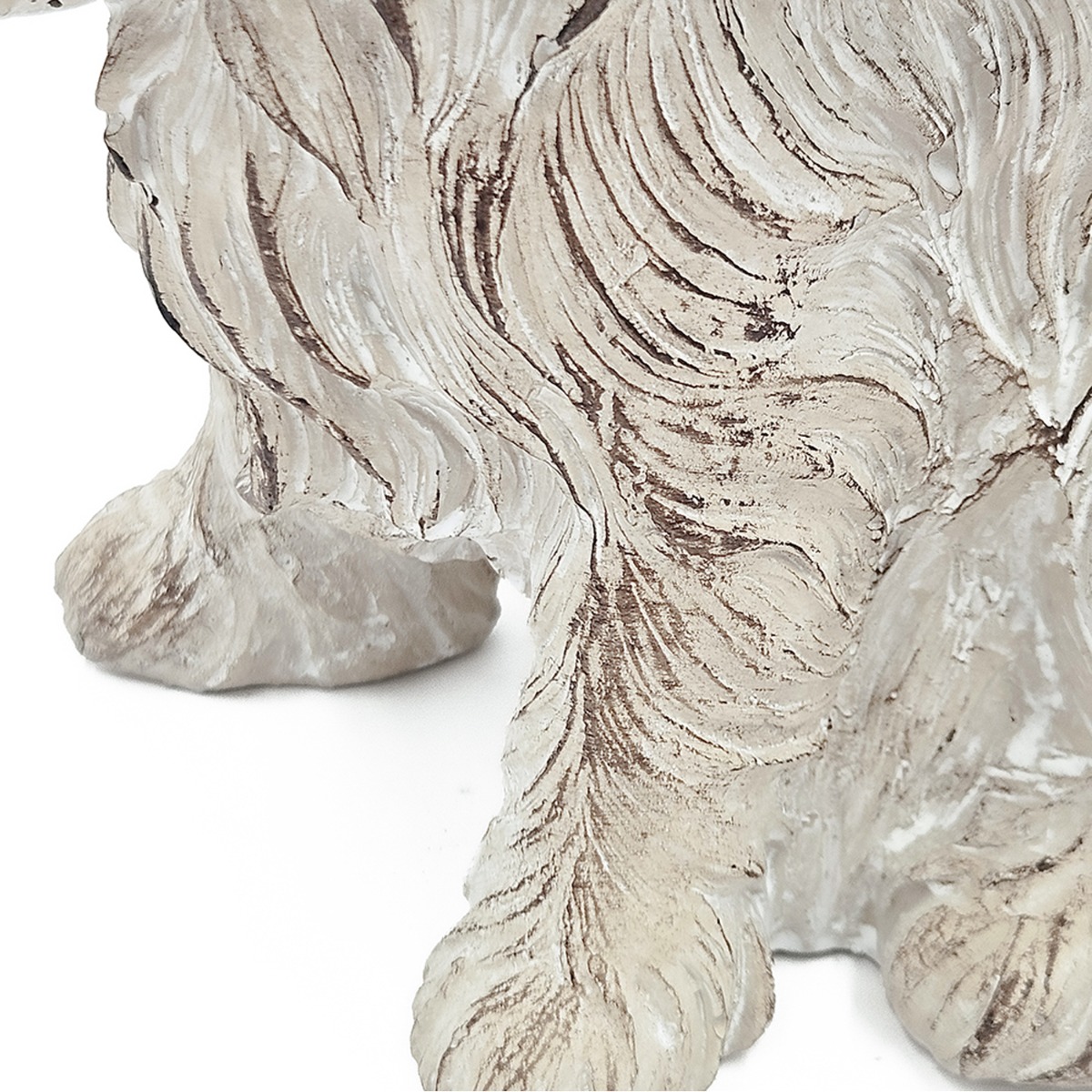 Artekko Cement Μπεζ Τσιμεντένιο Διακοσμητικό Σκυλάκι (19x14x22)cm