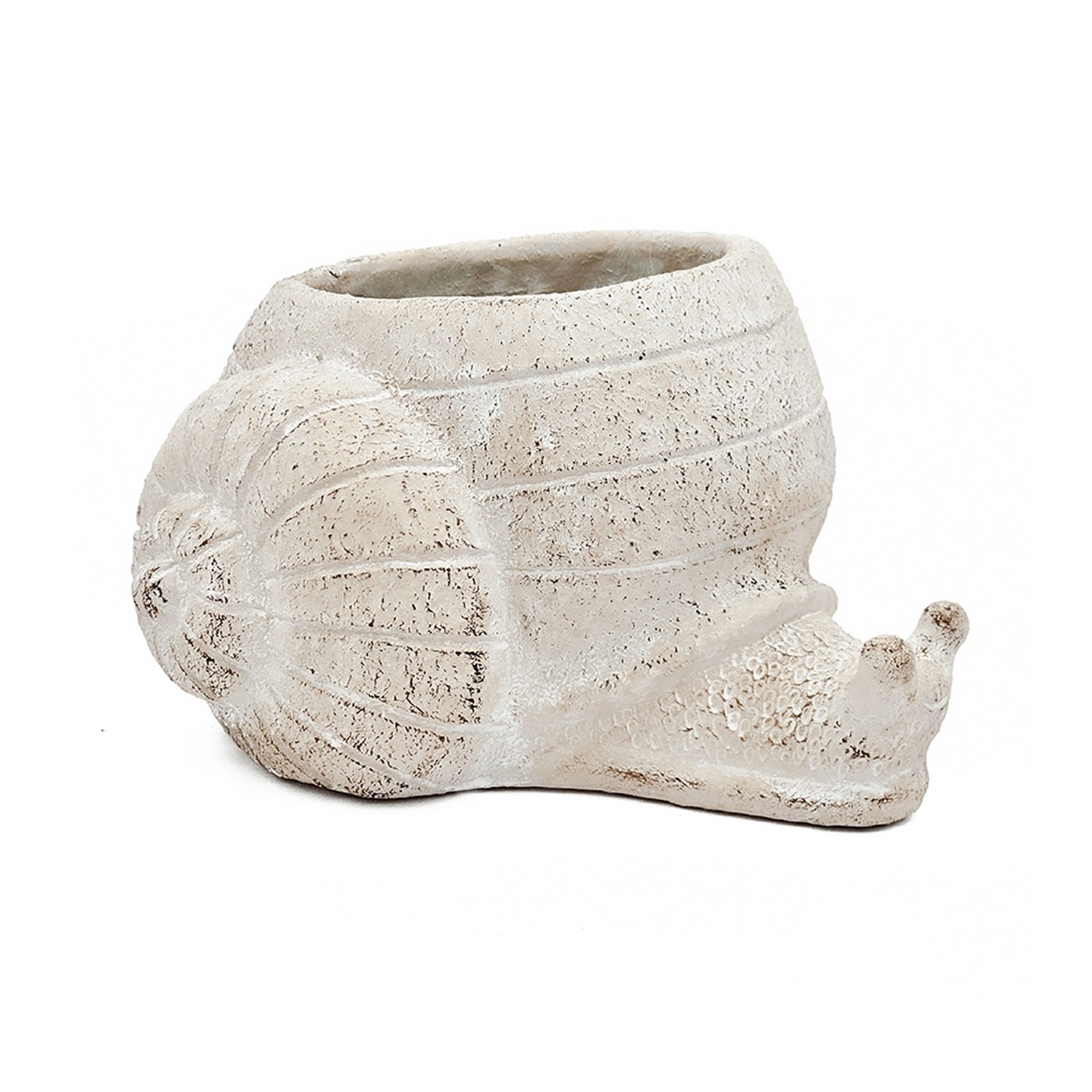 Artekko Cement Μπεζ Τσιμεντένιο Διακοσμητικό Δοχείο Κασπώ (21x18x12)cm