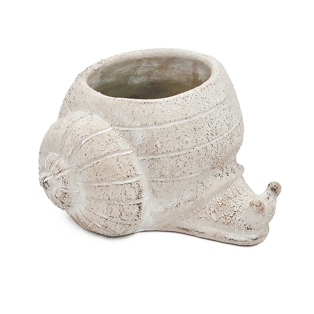 Artekko Cement Μπεζ Τσιμεντένιο Διακοσμητικό Δοχείο Κασπώ (21x18x12)cm