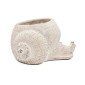 Artekko Cement Μπεζ Τσιμεντένιο Διακοσμητικό Δοχείο Κασπώ (21x18x12)cm