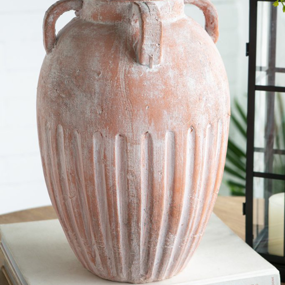 Artekko Candia Βάζο από Τερακότα (25.5x25.5x36)cm