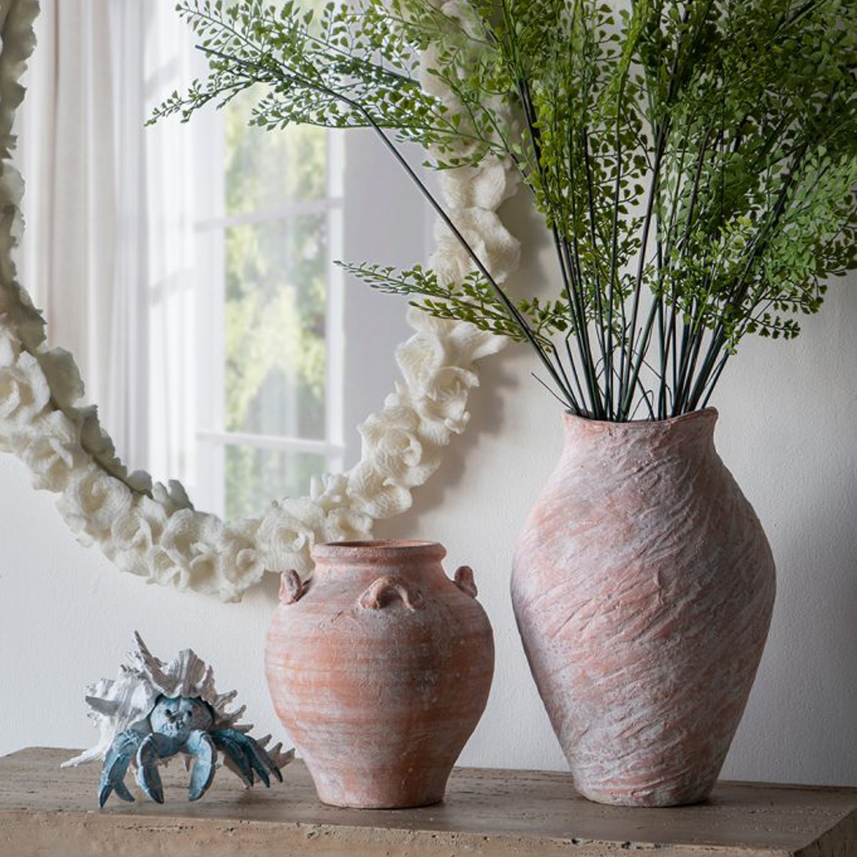 Artekko Candia Βάζο από Τερακότα (22x22x24.5)cm