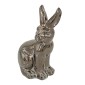 Artekko Candia Animal Μπρονζέ Διακοσμητικός Λαγός από Τερακότα (18x11x29)cm