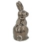 Artekko Candia Animal Μπρονζέ Διακοσμητικός Λαγός από Τερακότα (18x11x29)cm