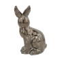 Artekko Candia Animal Μπρονζέ Διακοσμητικός Λαγός από Τερακότα (18x11x29)cm