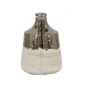 Artekko Candia Δοχείο Βάζο από Τερακότα σε Μπρονζέ με Μπεζ (15.5x15.5x21)cm Artekko Candia Δοχείο Βάζο από Τερακότα σε Μπρονζέ με Μπεζ (15.5x15.5x21)cm