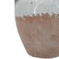 Artekko Candia Βάζο από Τερακότα σε Λευκό με Μπεζ (20x19x19)cm