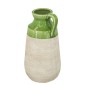 Artekko Candia Πράσινο Κεραμικό Βάζο με Μπεζ (15.5x14.5x30)cm