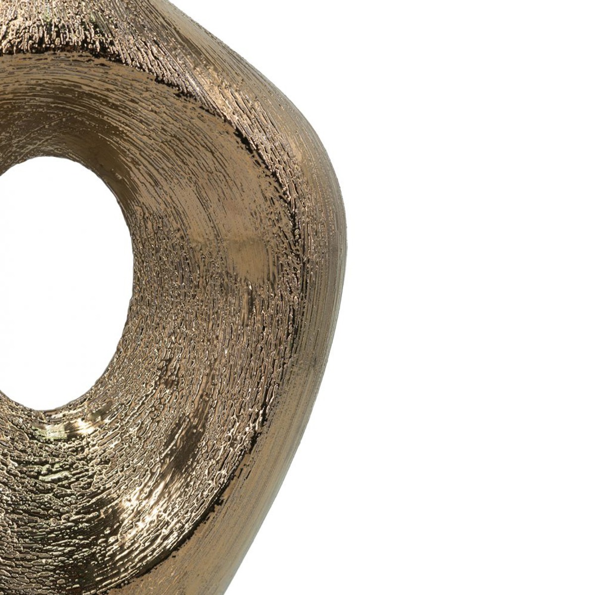 Artekko Lidded Μπρονζέ Κεραμικό Βάζο (23x8x33.5)cm