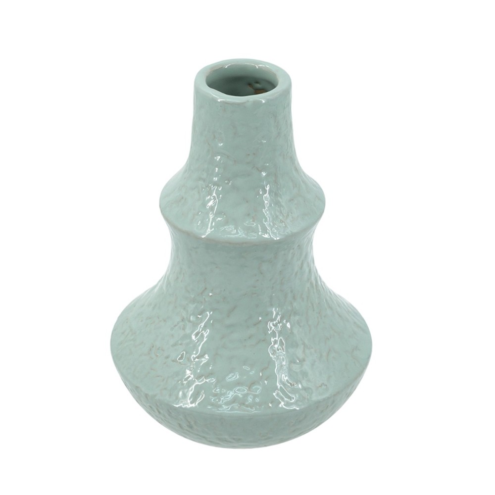 Artekko Andes Γαλάζιο Κεραμικό Βάζο (14x14x20.5)cm