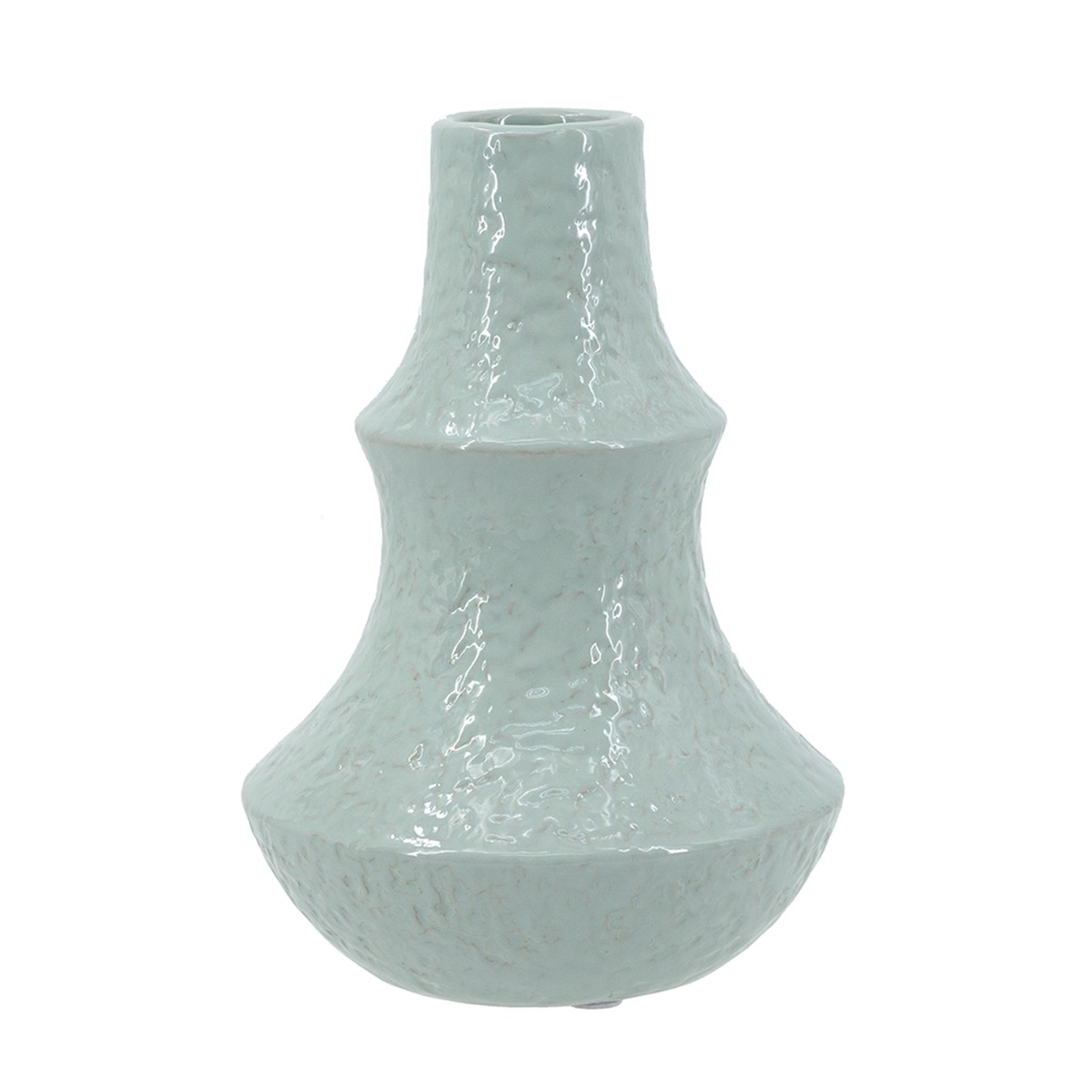 Artekko Andes Γαλάζιο Κεραμικό Βάζο (14x14x20.5)cm