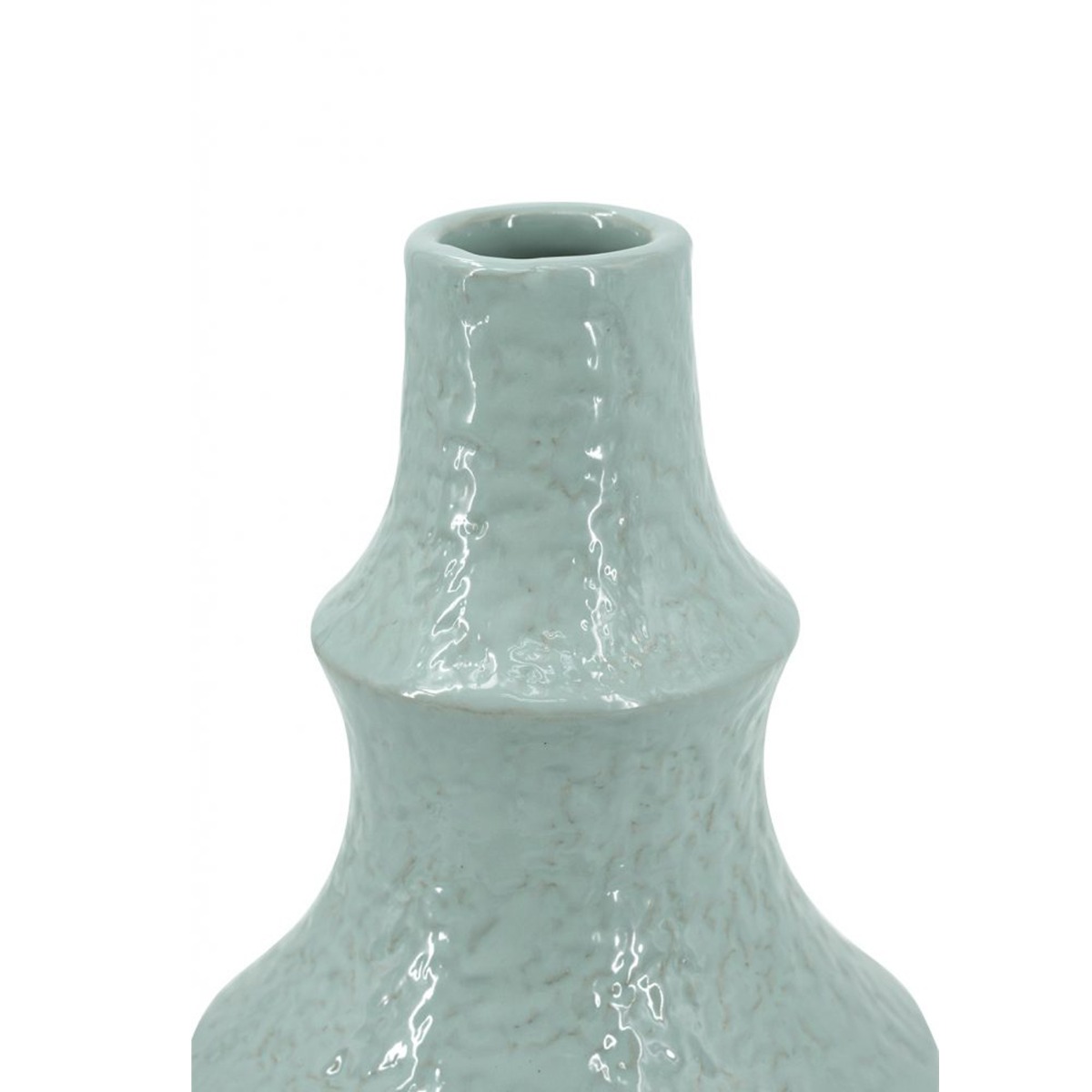 Artekko Andes Γαλάζιο Κεραμικό Βάζο (14x14x20.5)cm