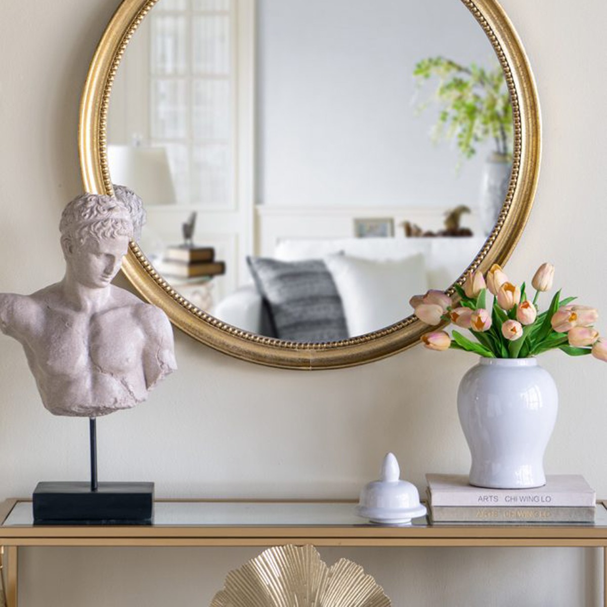 Artekko Melania Λευκό Κεραμικό Διακοσμητικό Δοχείο Βάζο με Καπάκι (16x16x31)cm