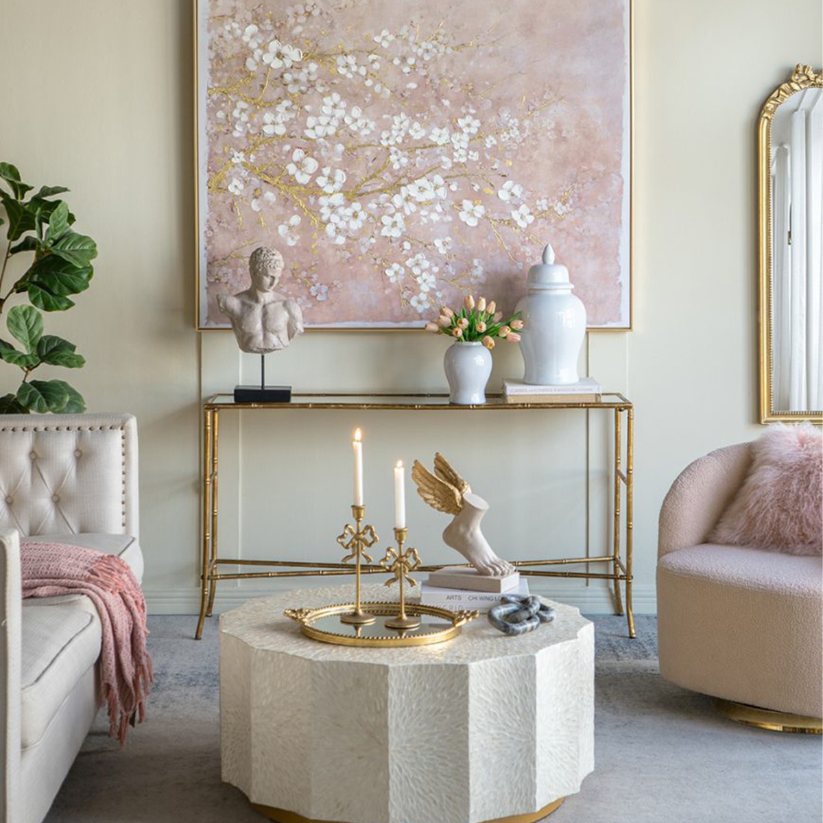 Artekko Melania Λευκό Κεραμικό Διακοσμητικό Δοχείο Βάζο με Καπάκι (16x16x31)cm