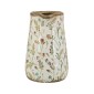 Artekko Aging Λευκό Κεραμικό Βάζο Κανάτα με Λουλούδια (20.5x14.5x23)cm