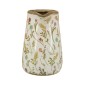 Artekko Aging Λευκό Κεραμικό Βάζο Κανάτα με Λουλούδια (16x11.5x18)cm