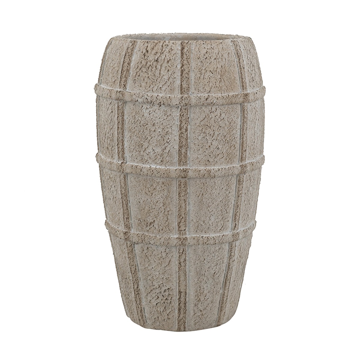 Artekko Cement Μπεζ Τσιμεντένιο Βάζο (18x18x30.5)cm