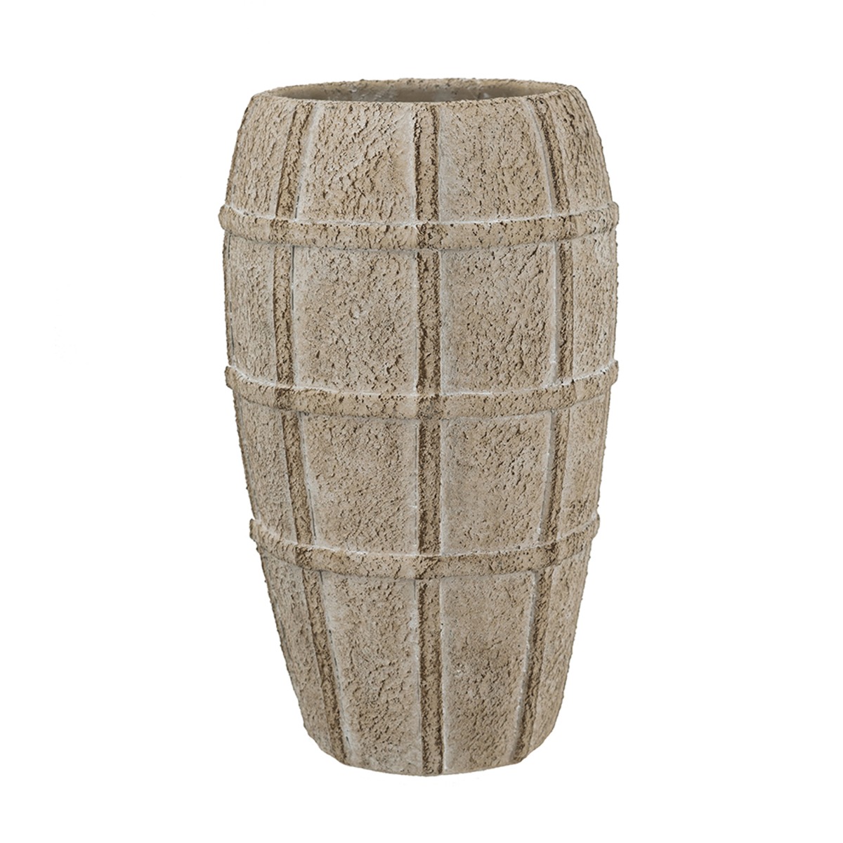 Artekko Cement Μπεζ Τσιμεντένιο Βάζο (13x13x23.5)cm