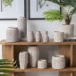 Artekko Cement Μπεζ Τσιμεντένιο Βάζο (13x13x23.5)cm