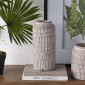 Artekko Cement Μπεζ Τσιμεντένιο Βάζο (14x14x30)cm